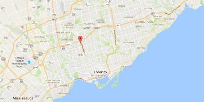 Kartta Lawrence Heights Toronto district
