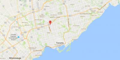 Kartta Lawrence Manor Toronto district
