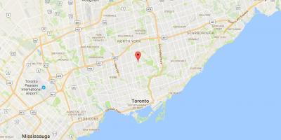 Kartta Lawrence Park district Toronto