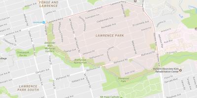 Kartta Lawrence Park naapurustossa Toronto