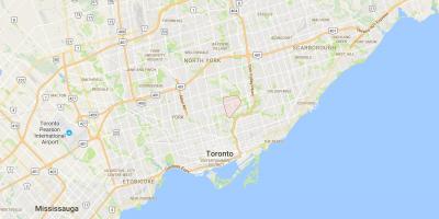 Kartta Leaside Toronto district