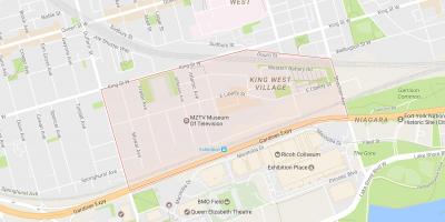 Kartta Liberty Village naapuruus-Toronto
