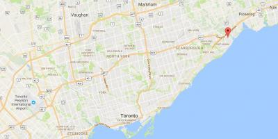 Kartta West Rouge Toronto district