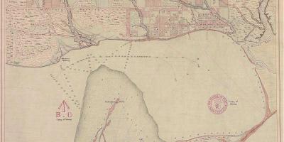 Kartta maa York Toronto 1787-1884