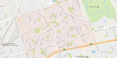 Kartta Malvern naapuruus-Toronto