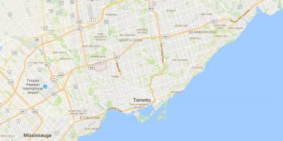 Kartta Maple Leaf, Toronto district