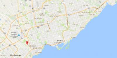 Kartta Markland Wood Toronto district