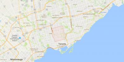 Kartta Keskustan alueella Toronto