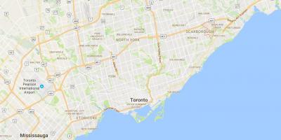 Kartta Morningside Toronto district