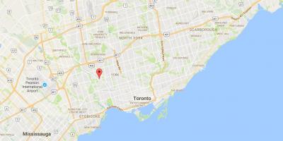 Kartta Mount Dennis Toronto district