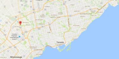 Kartta Naapuruuspolitiikan piirin Toronto