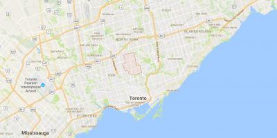 Kartta North district Toronto