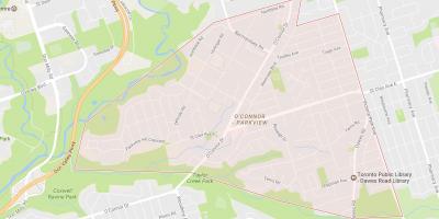 Kartta O ' connor–Parkview naapuruus-Toronto