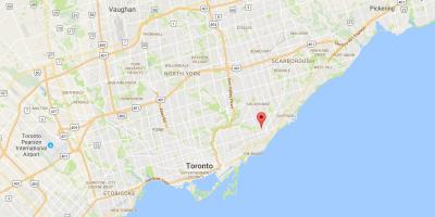Kartta Oakridgeen Toronto district
