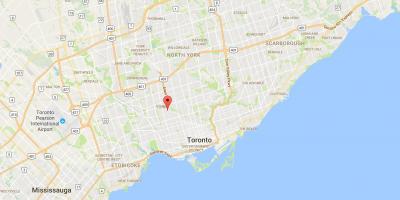 Kartta Oakwood–Vaughan Toronto district