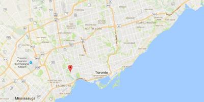 Kartta Old Mill district Toronto