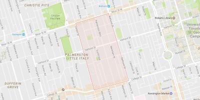 Kartta Palmerston naapuruus-Toronto