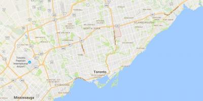 Kartta Parkwoods Toronto district