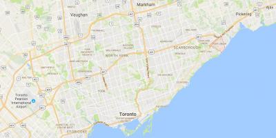 Kartta Port Unionin alueella Toronto