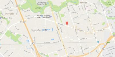 Kartta Rexdale boulevard, Toronto