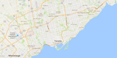Kartta Richview Toronto district