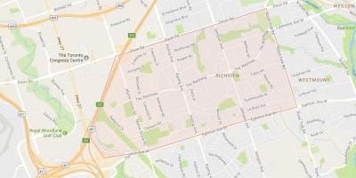 Kartta Richview naapuruus-Toronto