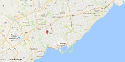 Kartta Silverthorn Toronto district