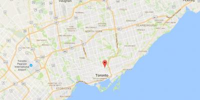 Kartta St. James Town Toronto district