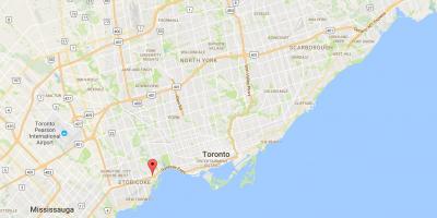 Kartta Stonegate-Queenswayn alueella Toronto