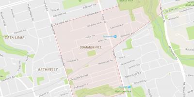Kartta Summerhill naapuruus-Toronto