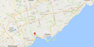 Kartta Swansea Toronto district