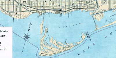 Kartta Toronto Harbour 1906