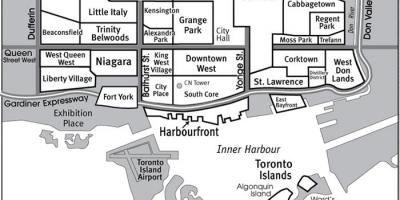 Kartta Toronto Naapuruus-opas