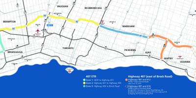 Kartta Toronto valtatie 407