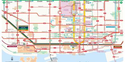 Kartta TTC-downtown