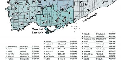 Kartta Ulkouima-altaat Toronto