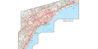 Kartta virallinen Tie Ontario