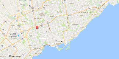 Kartta Weston alueella Toronto