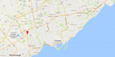 Kartta Willowridge Toronto district