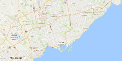 Kartta York University Heights Toronto district